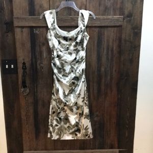 London Times Sleeveless Satin Party Dress